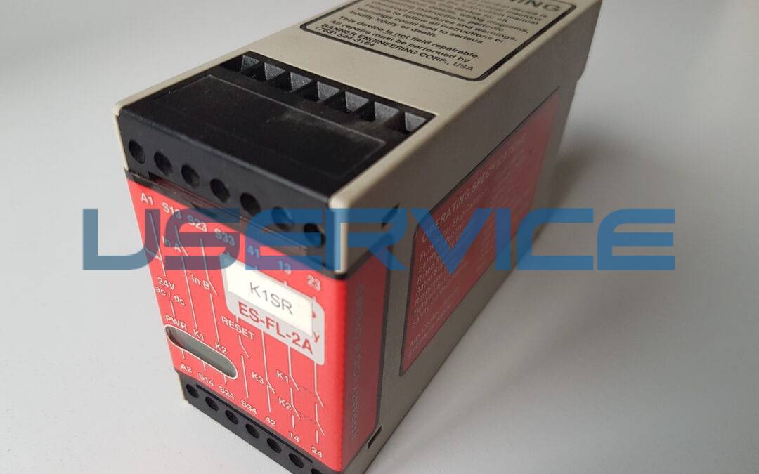 BANNER ENGINEERING CORP EMERGENCY STOP DEVICE 29YL ES-FL-2A K1SR